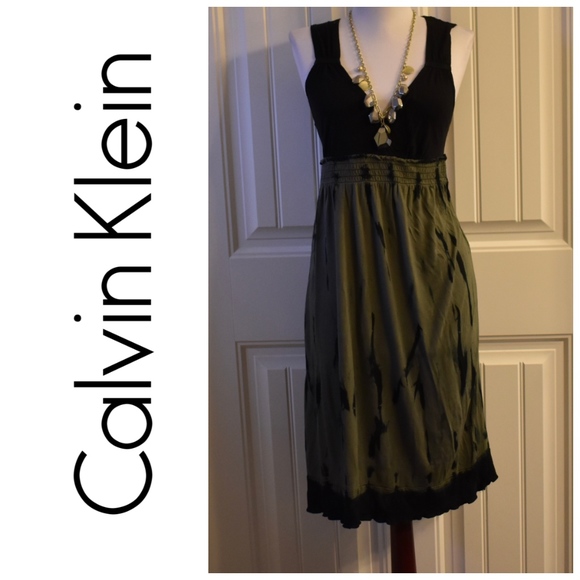 dressbarn calvin klein black dress